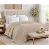 Tata Home Trapuntino Matrimoniale Autunnale Primaverile Copriletto Trapuntato Imbottito Mezza Stagione Extra Morbido Misura 250x250 cm Colore Beige Mod. Volant
