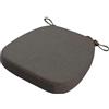 uyeoco Cuscino Sedia Ufficio/Pranzo/Cucina in Lino Confortevole, Imbottitura Sedia Antiscivolo con Lacci, Cuscino di Seduta Trapezio Lavabile con Rivestimento Rimovibile(#11,40X38X33X3cm)
