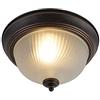 Qazqa classico - Lampada da soffitto Classico - 1 luce - Ø 280 mm - Marrone - Design I Rustico - Soggiorno I Camera da letto I Sala da Pranzo I Cucina
