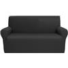 Morbidissimi Copridivano 2 posti Comfort Elasticizzato da 110 a 180 cm T722 [Antracite]