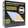 CLAR - Pannello LED 60x60, Plafoniera LED 60x60, Plafoniera da Soffitto, Pannello Illuminante, Dimmerabile CCT (3000ºk a 6000ºk), 40W (Pack 2)