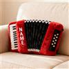 XIAO.Z Personalizzato classico fisarmonica a forma di cuscino a tema musica amante regali, nome personalizzato 2D stampato strumento musicale fisarmonica gettare cuscino divano cuscini decorativi