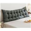 Hoowarm Cuscino Schienale Letto E Divano, Cuscino da lettura per letto Schienale, Cuscino Per Testiera Singolo/Matrimoniale,Premium Imbottito Cuscini Testata letto, Cuscino da Parete(D,180x50x10cm)