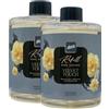 FEI FAN Ricarica Per Diffusore a Bastoncini Refill, Disponibile In Diverse Fragranze Corpose Ed Avvolgenti, Capaci Di Creare Sensazioni Olfattive Uniche 500ml (2 Unità, VELVET TOUCH)