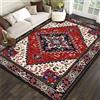 PEIHUODAN Tappeto Salotto Orientale Persiano Pelo Corto - Tappeti Soggiorno Tappeto in Stile Marocchino Bohémien - Astratto Multicolore Tappeti Camera da Letto - Tappeti Salotto (Colore5,140x200cm)