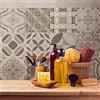 RE-COVERTILES - Adesivi Piastrelle Cucina Bagno Mattonelle adesive in PVC Impermeabili Antigraffio Stickers Decorazione Parete Cementine Peel and Stick - Modello 36 Pz 10x10 cm PS00139 Made in Italy