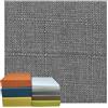 ELYSYSRL Copricuscini per Sedie 40x40 45x45 50x50 60x60, 3/5/8/10/15/20cm Spessore Copertura Sostitutiva con Cerniera Antiscivolo per Cuscino Quadrato da Cucina Sala da Pranzo Divano(Color 1,50x50x10cm thick)