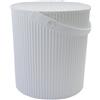 sceltevie Hachiman Omnioutil Secchio LL, a Norma Alimentare, Senza Tossine e Plastificanti, Resistente al Gelo -20 °C e al Calore 120 °C, Portata 150 kg, Bianco