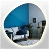 Tulup Specchio Irregolare Spot Shadow Specchio da bagno Luce LED calda a sospensione 50 cm