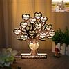 Collienght Luci acriliche personalizzate per albero genealogico per foto 1-12 nomi dei bambini Albero della vita Luce notturna Mamma Lampada a LED Decorazione per la festa della mamma Regalo per mamma Nonna