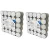 SWEEPING Tea light Candele Bianche - Set da 200 Candele tealight Durata 3 ore di Combustione - Lumini Bianchi