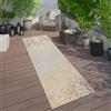 Paco Home Tappeto per interni ed esterni, motivo orientale, giallo crema, Dimensione:80x150 cm