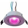 Planetitaly Faretto Incasso SLIM Impermeabile IP65 LED SPOT 4W RGB Orientabile, Basso Profilo, Sottile 22mm, Luce Colorata Soffitto, Esterni, Discoteca, Bar, Barca, Camper, Alimentazione 24V (Spot 4W IP65)