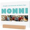 Woopers Targa Regalo Festa dei Nonni con Foto e Dedica. Targa Fotografica Personalizzata Nonni