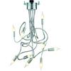 ONLI Plafoniera Moderna in Metallo Cromato 9 luci con Bracci Flessibili, Cromo