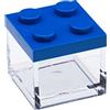OMADA Set 24pz Scatoline Mattoncino in Plastica con Tappo Colorato 5x5x5cm