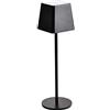 V-TAC Lampada da Tavolo senza Fili LED Dimmerabile con Comandi Touch - Lampada Nera Wireless Uso Interno ed Esterno IP54 da Casa o Ristorante - Batteria 4000 mAh - 3000K Bianca Calda