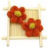 Anevous 30 pezzi toppe di fiori lavorati a maglia, applicazioni all'uncinetto con fiorellini, applicazioni da cucire da applicare, ornamento di fiori di lana per cucito fai da te, vestiti, abiti