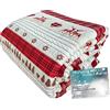 Tex family Trapunta Piumone Invernale morbida e calda Made in Italy Tirolese Coassolo Rosso Matrimoniale 2 PIAZZE