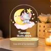 Generic Luce Notturna Bambini Personalizzata, Lampada Personalizzata con Nome, Luce Notturna Bambini, Idea Regalo Battesimo Compleanno Luminoso Notturno Personalizzato per Bambina,Bambino