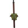 KD89 Bilanciere in legno per pendoli a cucù, motivo foglia di vite, diversi colori proposti, fabbricazione artigianale della fôret nera (verde)