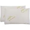 Ali Brothers Coppia di Cuscini in Memory Foam, Con Fodera in Aloe Vera, Altezza 15cm, Ergonomici, Support Cervicale, Anallergico Antiacaro,Made in Italy.