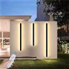 GZZBMY Applique Da Esterno LED Moderna Applique Lunga Dimmerabile con Telecomando Lampada Da Parete Nero Esterno IP67 Impermeabile Luce Da Parete Soggiorno Bagno Portico (Dimmerabile,150CM)
