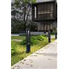 Partenopea® Lampione a led lampioncino lampada illuminazione da esterno palo da giardino prato per sentieri moderno da 15w 1600lm (Nero 58,5 cm, Luce Fredda 6500K)