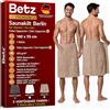 Betz Kilt da sauna BERLIN per uomo in spugna con bottoni 100% cotone 420 g/m² -