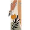 Lupia - Appendiabiti da Parete moderno con pannello in legno Stampato, ESTHETIC 46x125 cm, Design Naturalistico tropicale, 5 Ganci in metallo, Stampa HD, ingresso soggiorno camera da letto