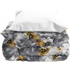 HOME ZEN HOUSEHOLD LINEN Trapuntino Estivo Double Face ART LOTUS, Copriletto 100g, Disponibile 150x250 / 200x250 /250x250 cm (FLOWER GREY, SINGOLO)