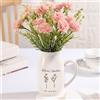 Kaululu Regalo per Festa della Mamma Vaso Ceramica Decorativo Personalizzato Bianco con Nome Inciso, Regalo per Nonna (Stile 7)