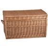 e-wicker24 Alles aus Weide e-wicker24 - Cesta portaoggetti in vimini naturale, con due manici, stile vintage, multifunzione, con coperchio, per la camera dei bambini