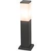 Qazqa malios - Palo da terrazza Moderno - 1 luce - L 80 mm - Bianco - Design - Illuminazione esterna