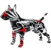 FLYuechun Ranan Art Creative G861 Bw Bullterrier - Ornamenti, Statua, Resina, Figura di Animale Domestico, Decorazione per la Casa, Colore, Ufficio Moderno, Artigianato per Desktop