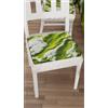 PETTI Artigiani Italiani - Cuscini Sedie Cucina Set da 2, Effetto Marmo Verde 40x40 cm, Coprisedie Quadrati con Elastico per Sala da Pranzo in Microfibra, 100% Made in italiani