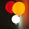 GUANSHAN Lampada da parete moderna a palloncino colorato 20CM, illuminazione decorativa da parete per bambini con interruttore a stringa per ragazze, con lampadina da 5W