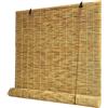 zhijiaqian456 Tende a Rullo,Tende in Reed Naturali,Tenda a Rullo in bambù,ende Romane di Sollevamento retrò,Interni/Esterni/Giardino/Finestra,Colore Primario,Personalizzate (160 x 180 cm)