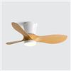 ENTHERONIC Ventilatore da soffitto con luci Ventilatore da soffitto a 3 pale con luce e telecomando Ventilatore da soffitto a filo da 32 pollici con luci Ventilatore da soffitto silenzioso