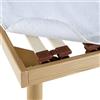 Corredocasa Coprirete con Laccetti Resistente, Pratico e Funzionale Realizzato in Fibra di Poliestere,Anallergico,Antiacaro,Traspirante con Bloccaggio agli Angoli (2 piazze: 165X195cm)