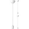 ledscom.de 3x lampada a sospensione DORI, bianco opaco, 1x E27 max. 60W