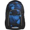 Coocazoo Mate - Zaino per la scuola, ergonomico, regolabile in altezza e dimensione, con cintura toracica e cintura in vita, Electric Ice - Nero/Blu, Electric Ice