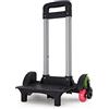 Klaisy Zaino Trolley 6 Rolling Bagagli Carrelli Carrello Pieghevole Carrello Multifunzionale Mano Carrello per Borse Scuola Borsa Pet, Uno