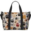 BNVSADC Borsone da viaggio con stampa di ossa di cane, unisex, grande, impermeabile, da palestra, weekend, con tracolla
