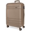 MOVOM Galaxy Cabin - Set di valigie, in ABS, un materiale resistente e leggero, serratura laterale a combinazione sulla valigia per viaggiare in sicurezza, Champagne, 48 x 68 x 27 cm, Valigia media