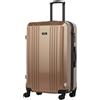 FERGÉ Trolley grande CANNES - Valigia rigida valigia da 28 con 4 ruote (360) marrone