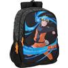 Safta Naruto - Zaino scuola per bambini, ideale per bambini di diverse età, comodo e versatile, qualità e resistenza, 32 x 16 x 44 cm, Nero, M, Casual