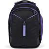 satch match Zaino da scuola dalla 5ª classe, ergonomico, espandibile fino a 35 L, stabile, tasca frontale extra Purple Phantom - Nero