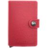 Secrid Miniwallet, portafoglio porta carte-banconote in vera pelle (Rosso)