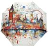 Niigeu Doodle Città D'Arte Di Londra Ombrello Pieghevole Automatico Ombrelli Antivento Protezione UV da Viaggio per Bambini Ragazzi Ragazze